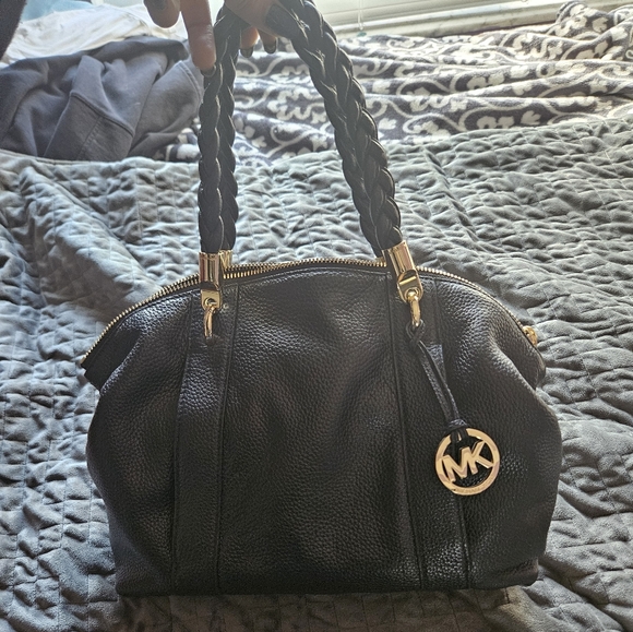 Michael Kors Black Leather Tote Bag - Picture 2 of 8